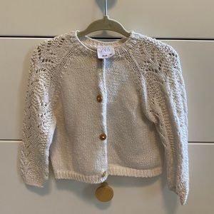 12-18 months Zara cream button-up cardigan